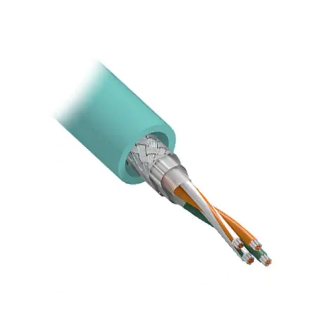 75033 Tl001 Alpha Wire Cable Cat5e 4con 22awg Teal Feet
