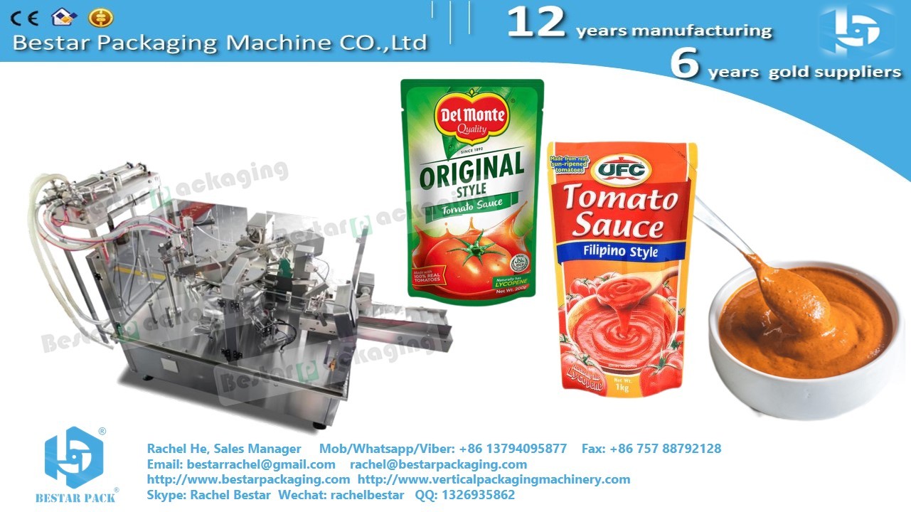 Hummus zipper pouch automatic packaging machine [Bestar] doypack machine