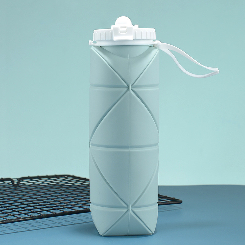Silicone Collapsible Water Bottles Pop Its Water Bottle For Toddlers Camping Cup With Carabiner