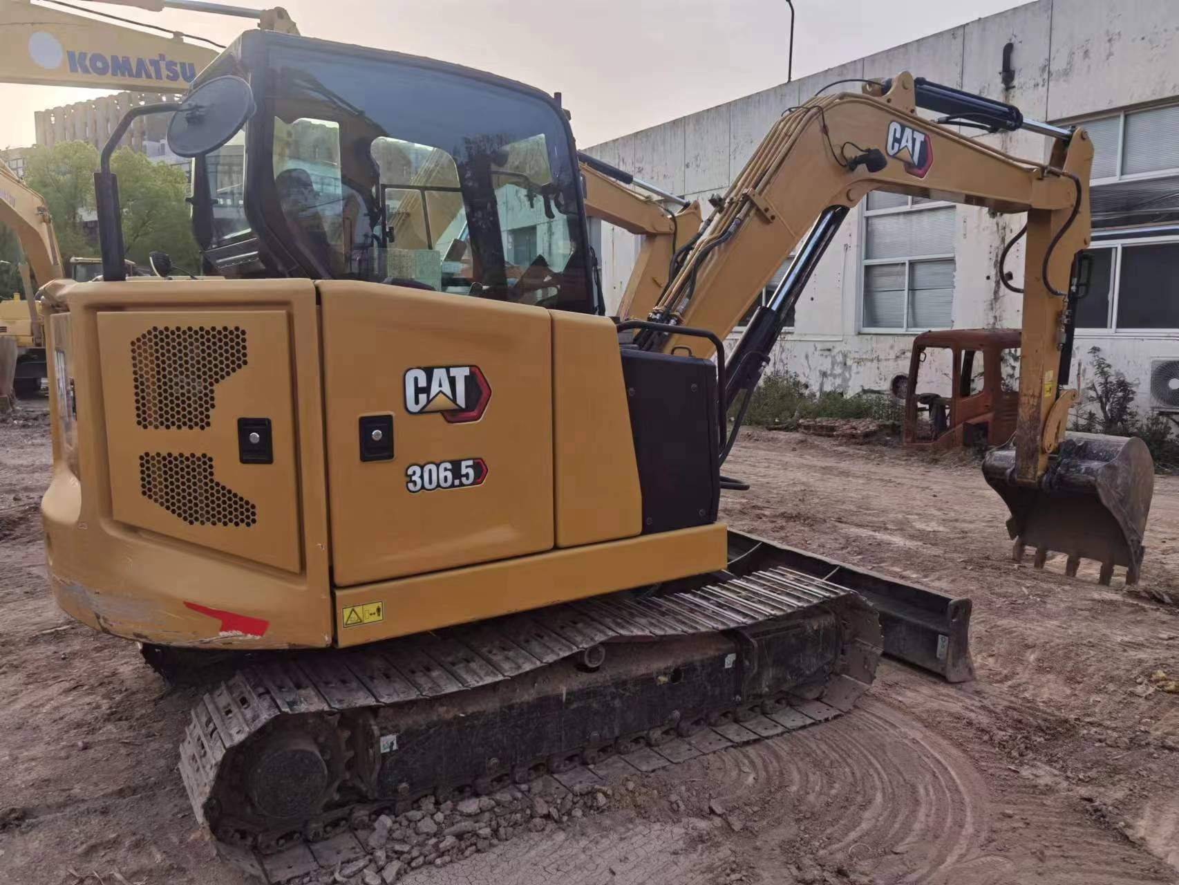 Second Hand 6Ton Blade Backhoe Digger Cat 306.5 Used Construction Equipment Excavator