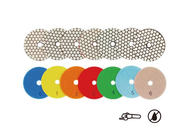 Marble Granite Dry 7 Step Flexible Diamond Polishing Pad 4304 100mm