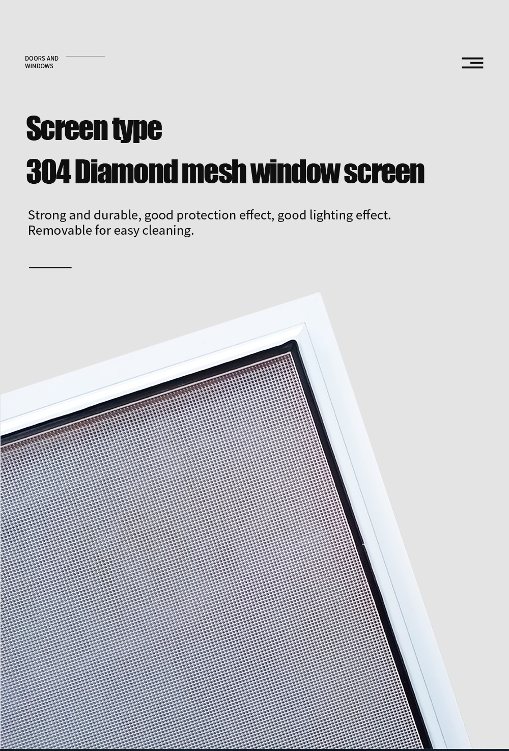 European Style Aluminum Alloy Casement Door Minimalist Design and Triplex Glass Upgrade