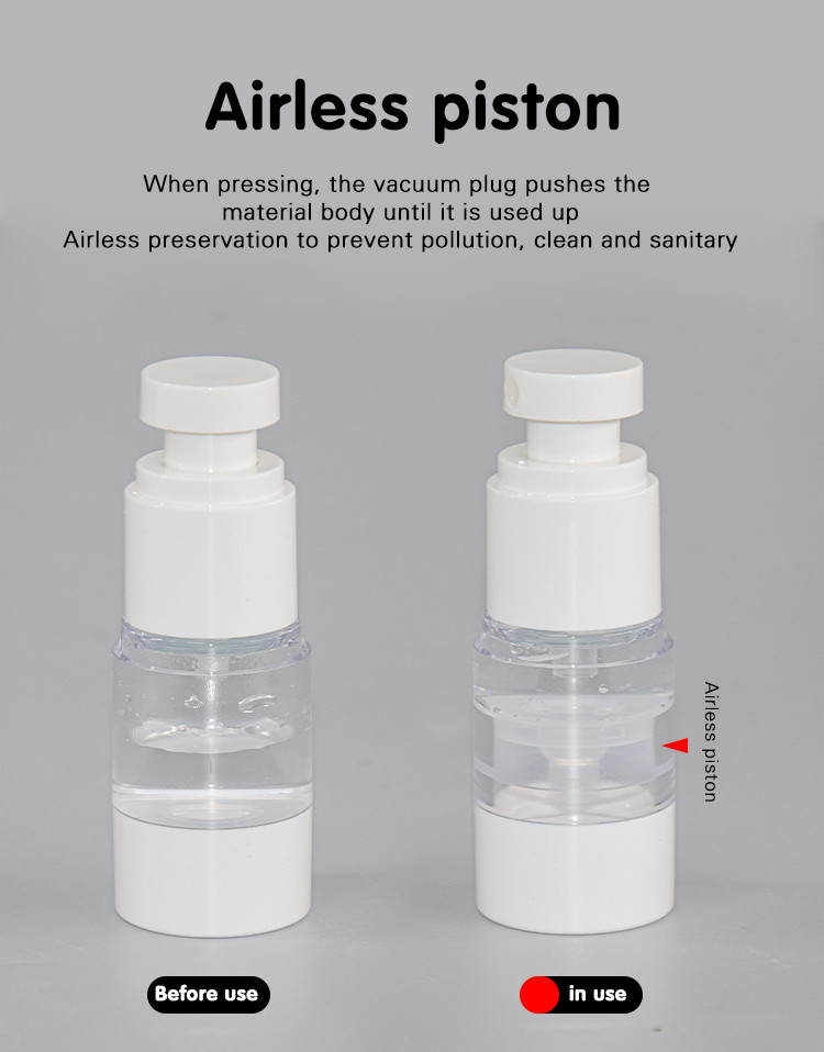 UKP21 15ml 30ml 50ml AS Airless Bottle With Spray Pump Fine Mist Cosmetic Packaging