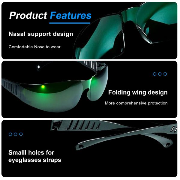 Hot-selling 190-540nm OD6 Eyewear Protective Eyes Protection Laser Safety Glasses Goggles for Medical Beauty