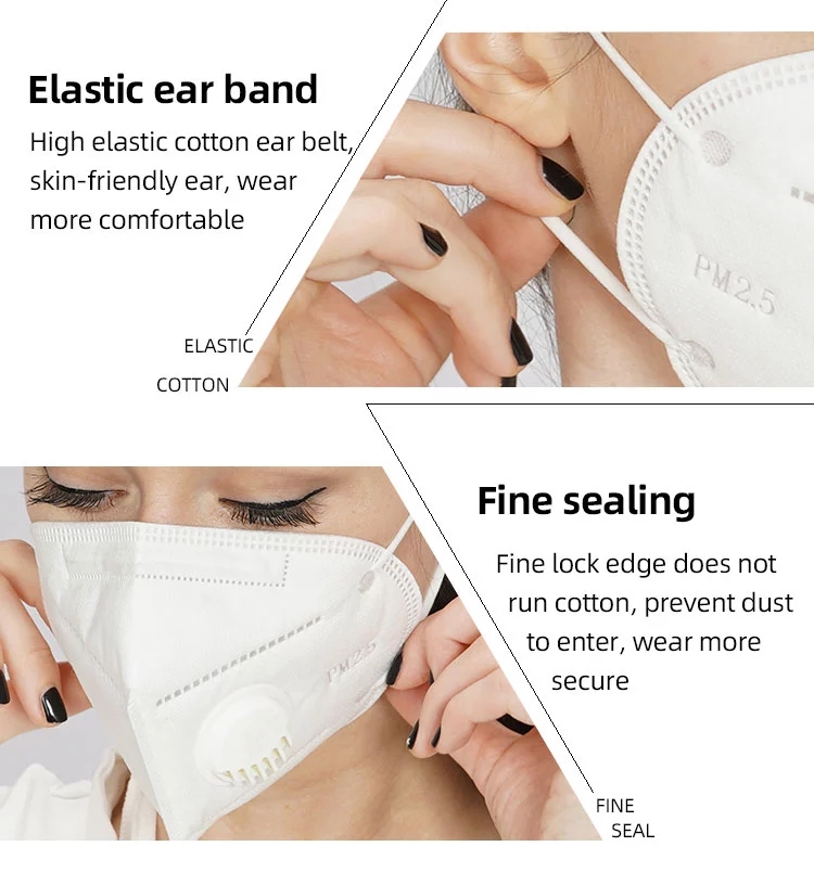 Earloop FFP3 Face Mask Niosh Approved Dust Mouth Disposable Dust Masks