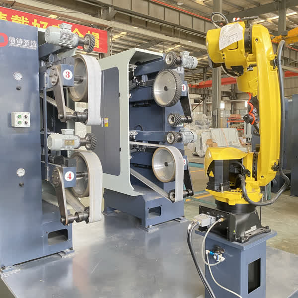 2 Grinding Machines Deburring Function Robotic Polishing Machine for Smooth Finishing