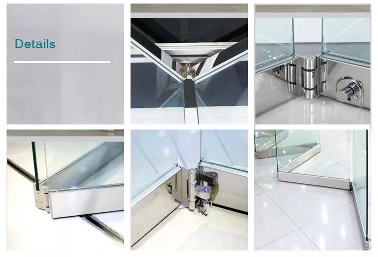 Frameless Folding Glass Door Partition Bi Folding Accordion Door For Office Restaurant