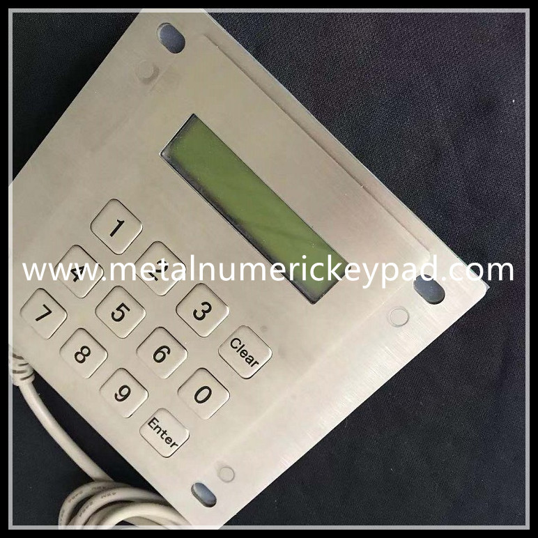 Ss 304 Led Display Waterproof Numeric Keypad 12 Key Industrial
