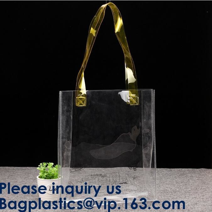 Promotional Pvc Shopping Bag Laser Tote Bag Handbag Waterproof Shopping Bag Glossy PVC Leather Bag PVC Woman Shopping Ba