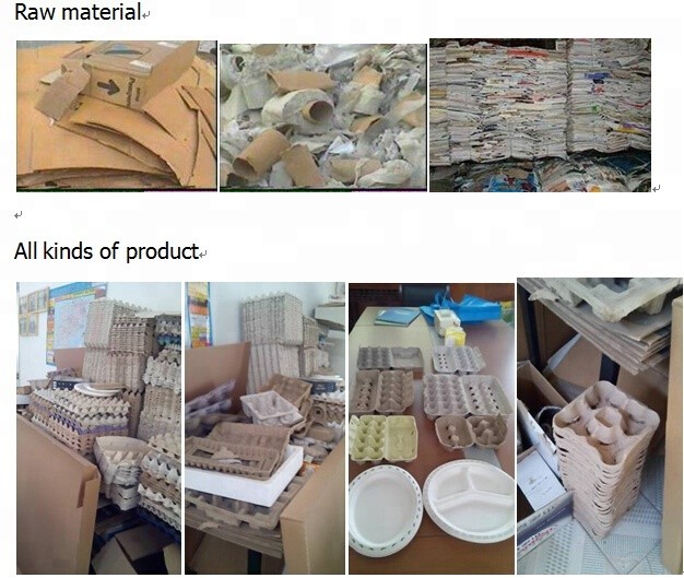 Colored Paper Egg Carton Making Machine , Automatic Egg Tray Machine Easy Operate