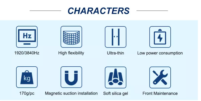 Longvision Commercial Flexible Curved Led Screen Display Panels Soft Module