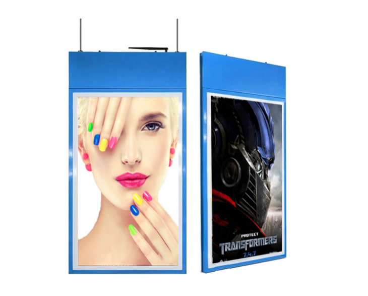 ceiling mount roof high brightness dual-sided LCD 42" 43" inch TFT LED monitor support HDM1 VGA DP input for commercial signage