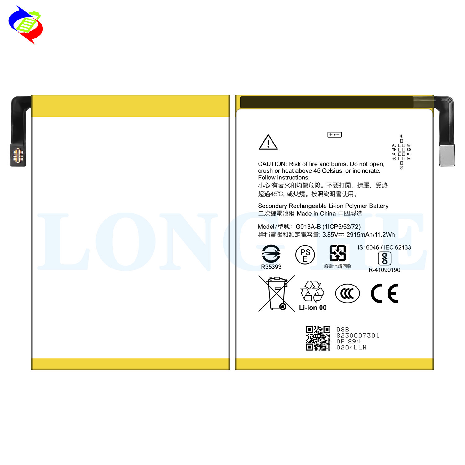 Original G013A-B battery for Google Pixel 3 823-00073-01Pixel3 G013A-B replacement battery
