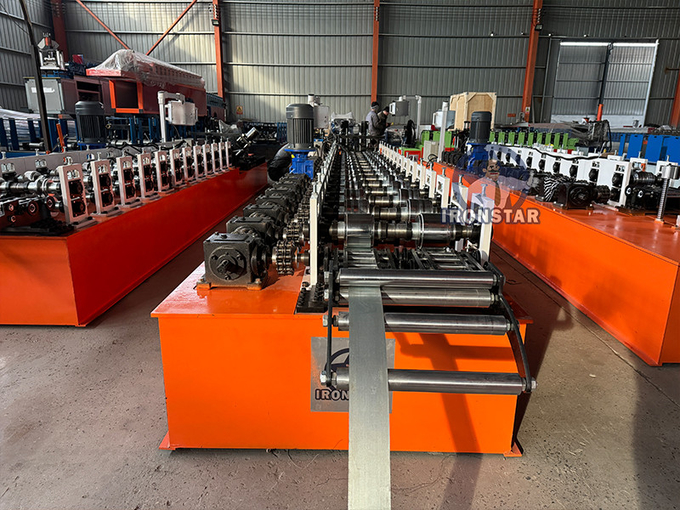 Automatic shadow wall angle 2 in 1 roll forming machine in UAE Angle and U stud 2 in 1 roll forming machine c channel roll forming machine C stud roll