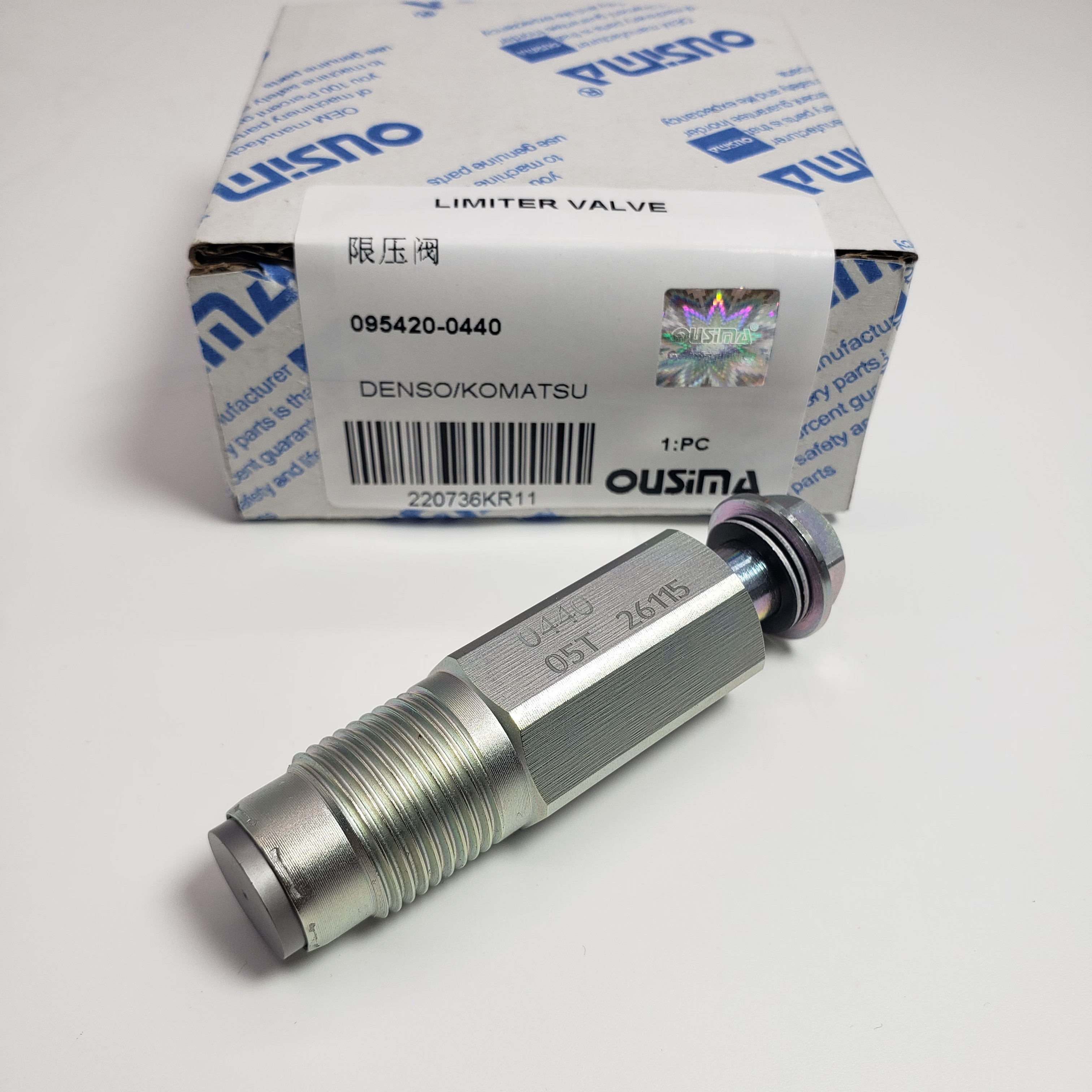Engine Part Common Rail Pressure Relief Valve 095420-0440 For Komatsu Denso