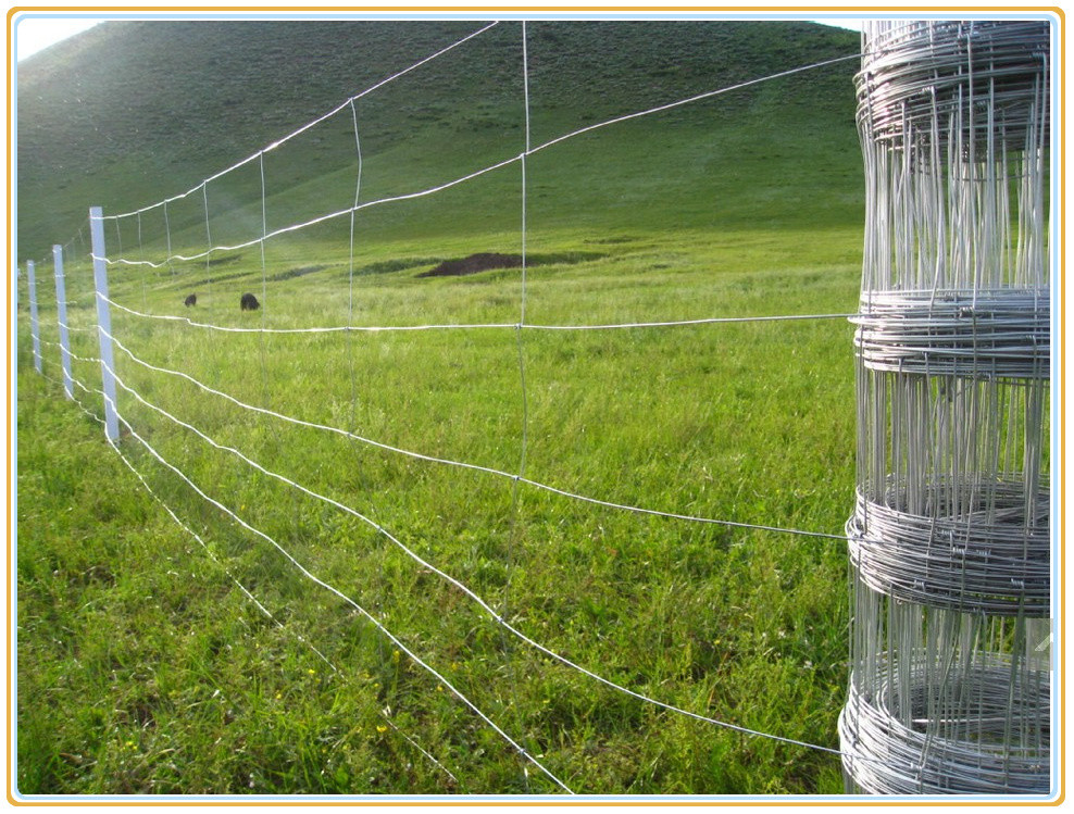 Zoo Wild Fencing Roll Hardware livestock fence gates Garden 10 foot tube farm gates