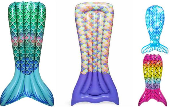 Super Durable Inflatable Mermaid Tail , Mermaid Inflatable Pool Floats