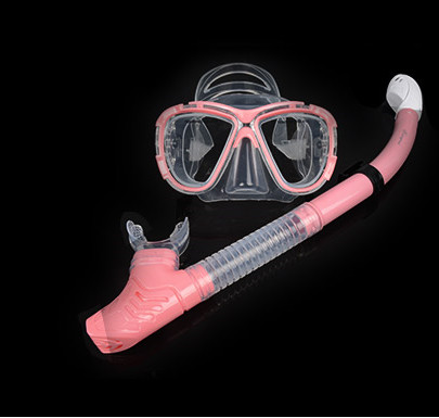Diving equipment high quality silicone diving mask set of underwater ventilation PE pipe Diving mask snorkel set