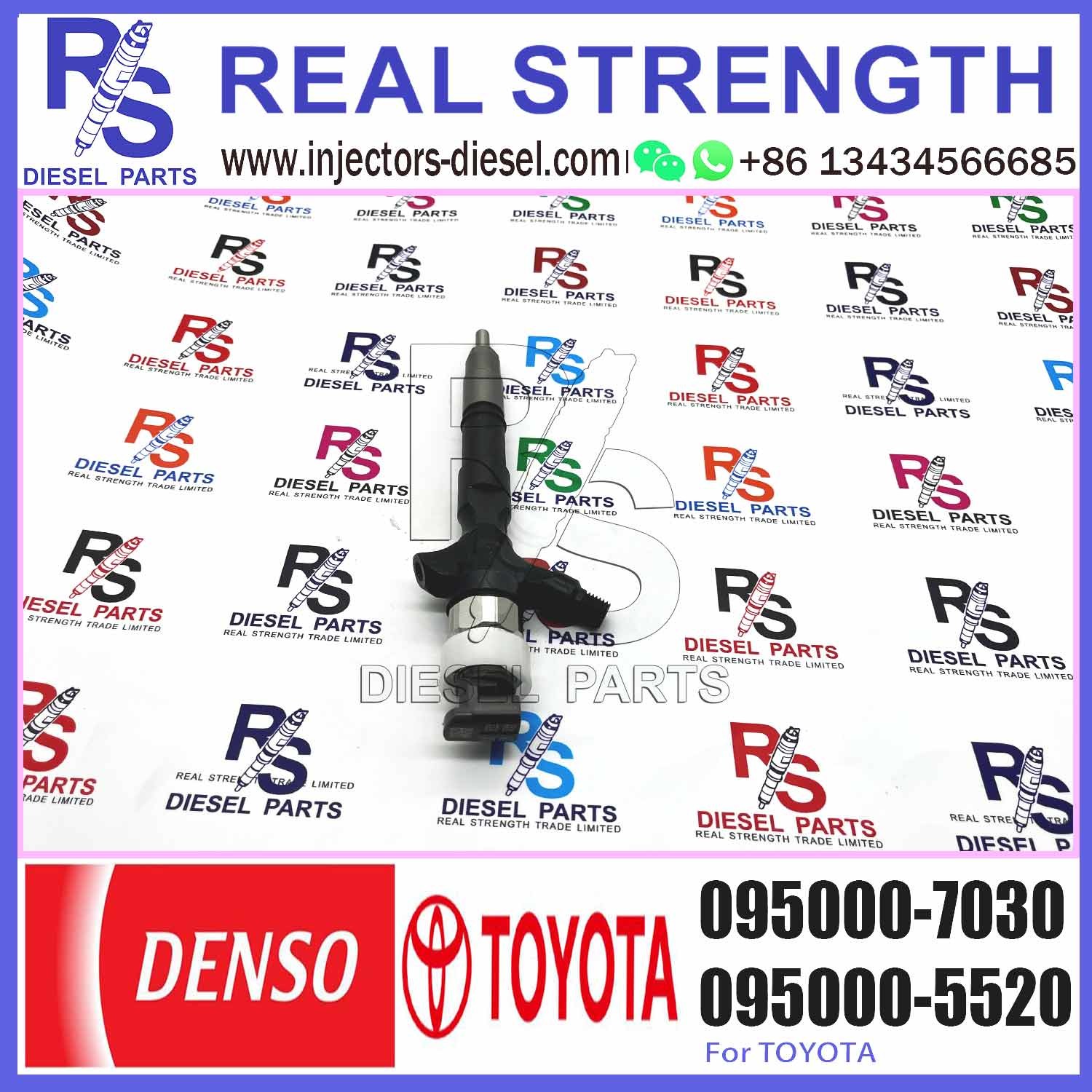 common rail injector 23670-30140 095000-6760 injector for TOYOTA 1KD-FTV, 2KD-FTV, D-4D, injector nozzle 23670-30140 095