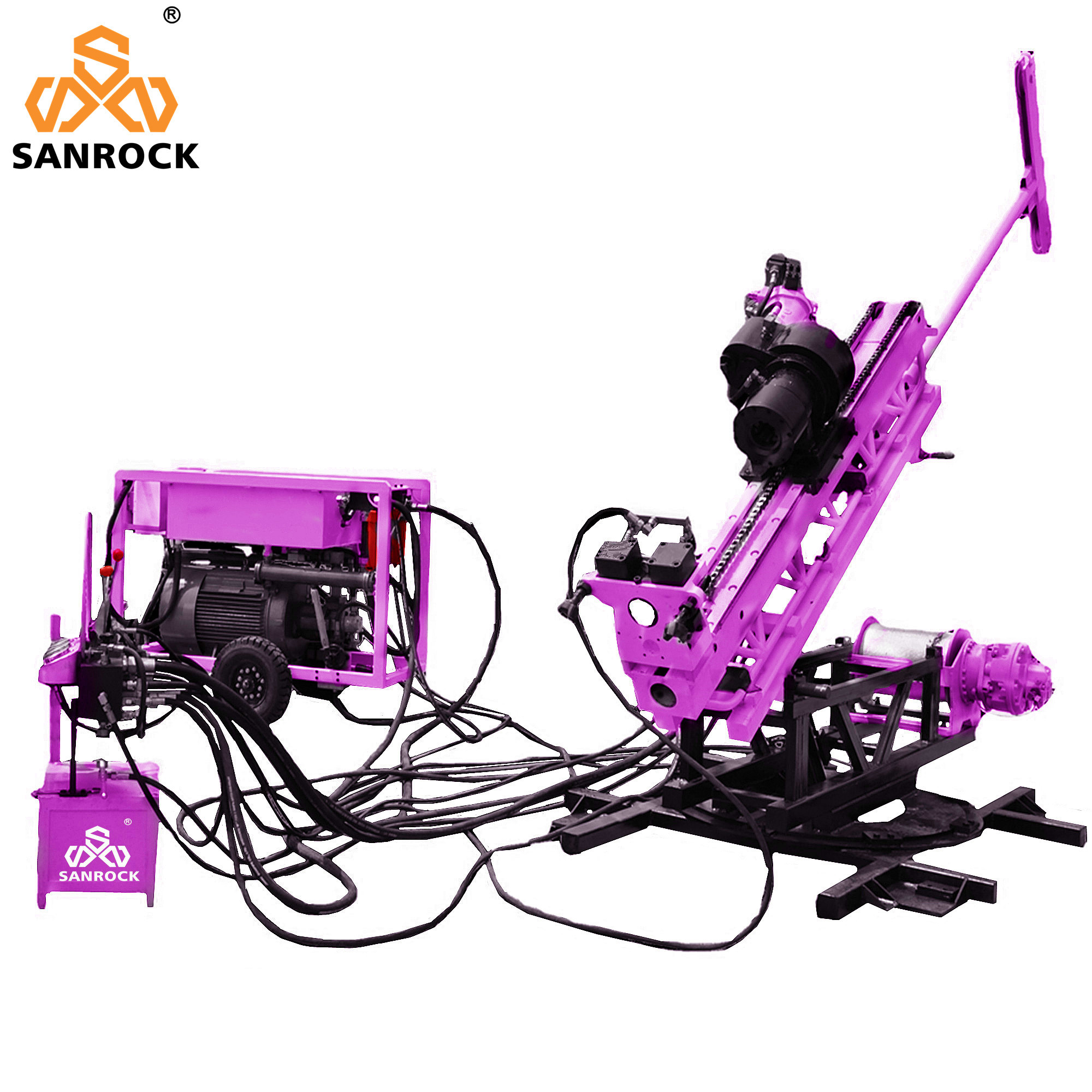 Small Core Drilling Rig Hydraulic Borehole Underground Tunnel Core Drilling Equipment
