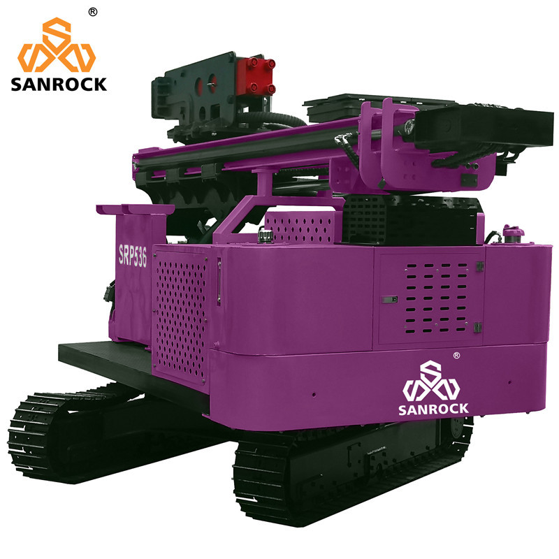 Solar Hydraulic Press Pile Driving Equipment Screw Pile Ramming Machine