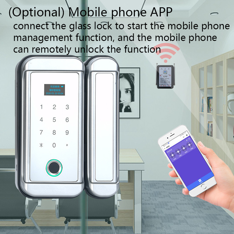 Waterproof 1.7in IP68 Sliding Door Fingerprint Lock FCC