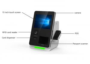 Buy cheap Card Dispenser Self Order Payment Check In Kiosk for Restaurant Airport Hotel product