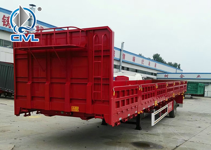 40 Feet 3 Axles 2 Leg Light Self - Weight Cargo Trailer Semi Truck Used In Logistic Industry