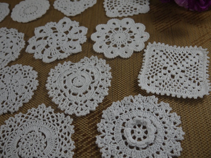 Handmade crocheted blanket handmade carpet yarn crochet decoration color block flower blanket