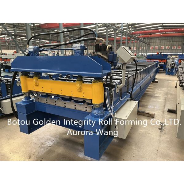 Single Layer metal Roofing Sheet Roll Forming Machine ISO9001 CE