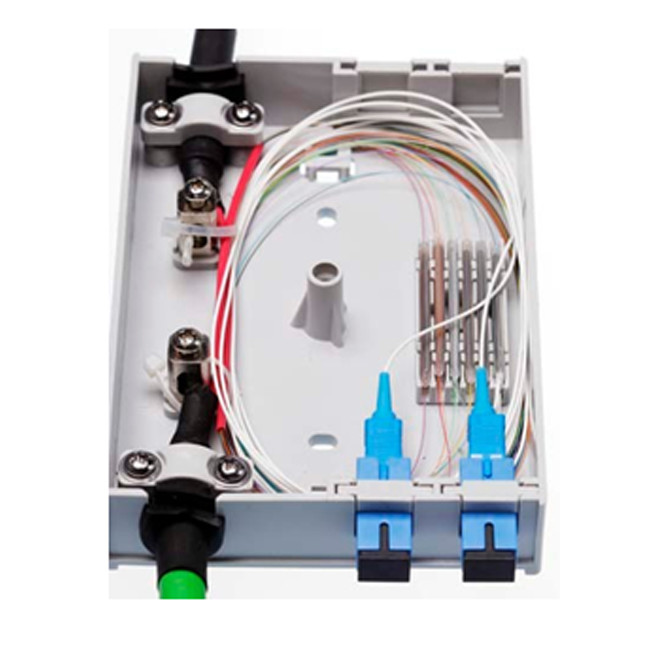 4 FO Termination Box Wall Mounted FTTx for SC Simplex LC Duplex adapters
