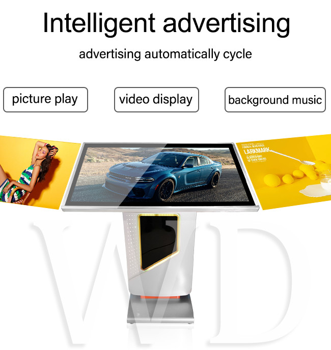 U Stand TFT LCD 350 Nits Workplace Digital Signage , Touch Screen Information Kiosk