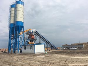 China 90m3 Engineering Construction Machinery Ready Mix Concrete Portable Silo Cement Batching Plant on sale