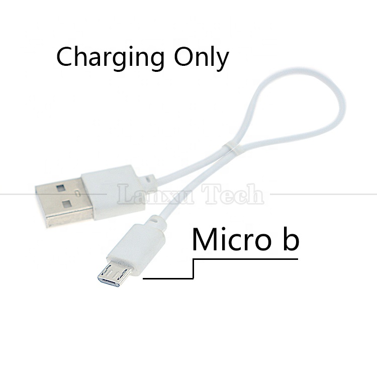 Short Fast Charging 2A Micro V8 USB Charger Cable for Power Bank Tablet Hard Drives