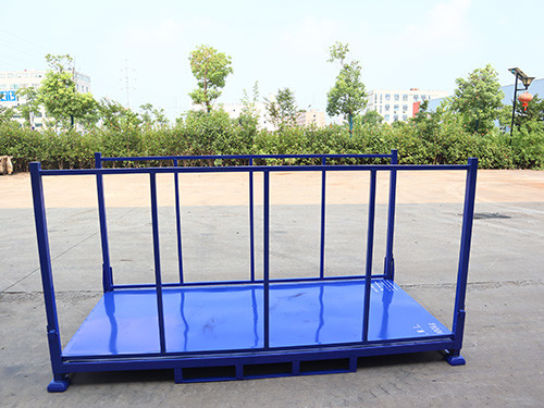50mm Wheel Width Folding Portable Stacking Racks Caster Wheels Post Height 2000mm