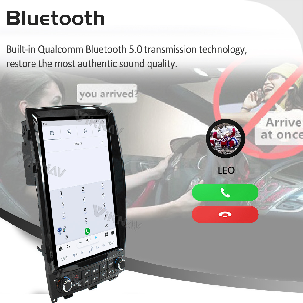 Viknav Car Radio For Infiniti QX50 EX25 (2010-2017) multimedia player Touch Screen Stereo GPS Navigation Audio