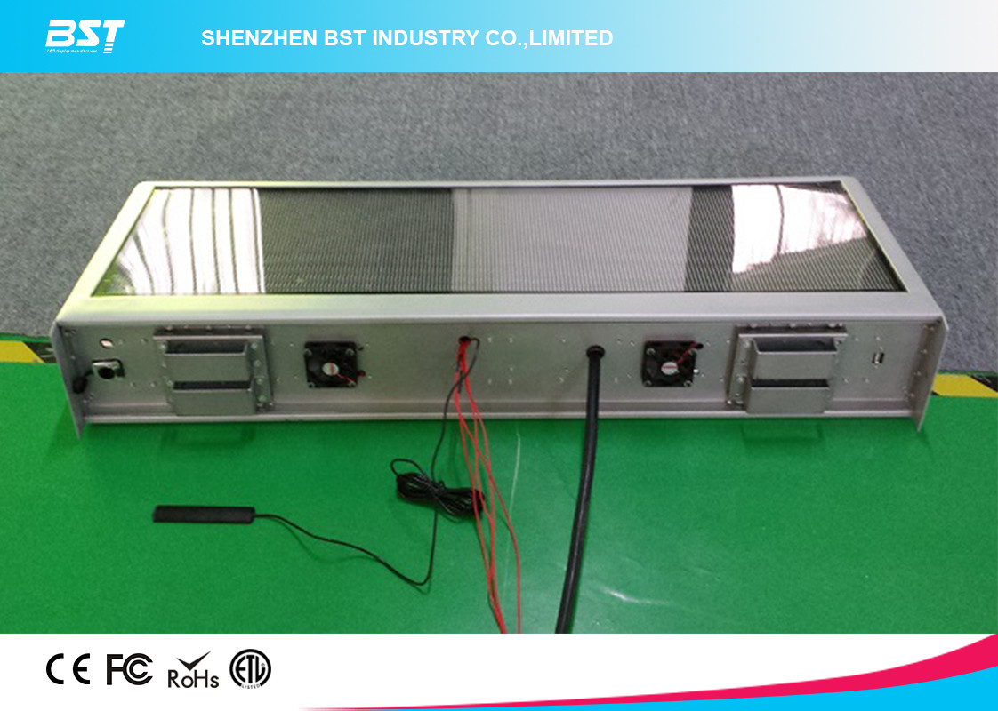 Wireless SMD2727 Taxi Led Display / Taxi Top Sign for Dynamic Advertising