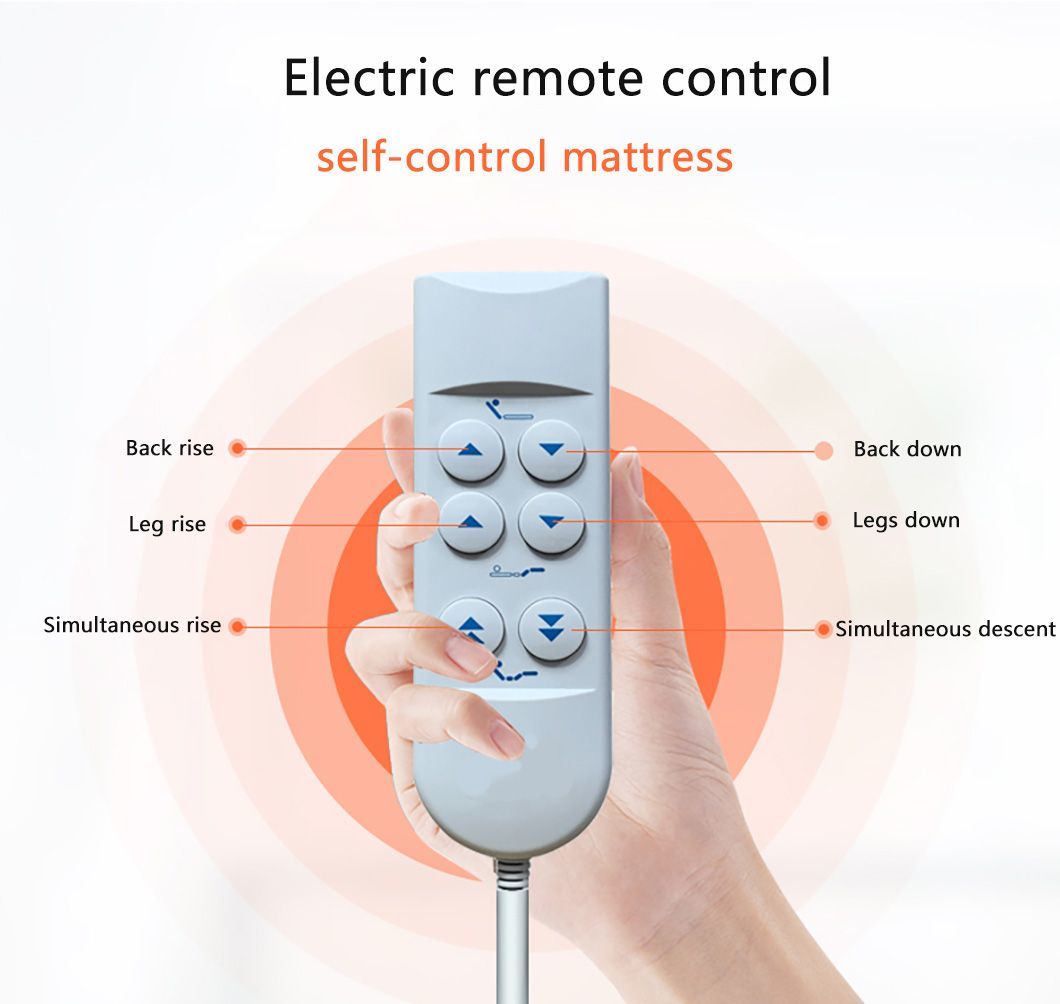 High Quality Multi-Functional Nursing Bed Electric Adjustable Backrest Homecare Electric Mattress