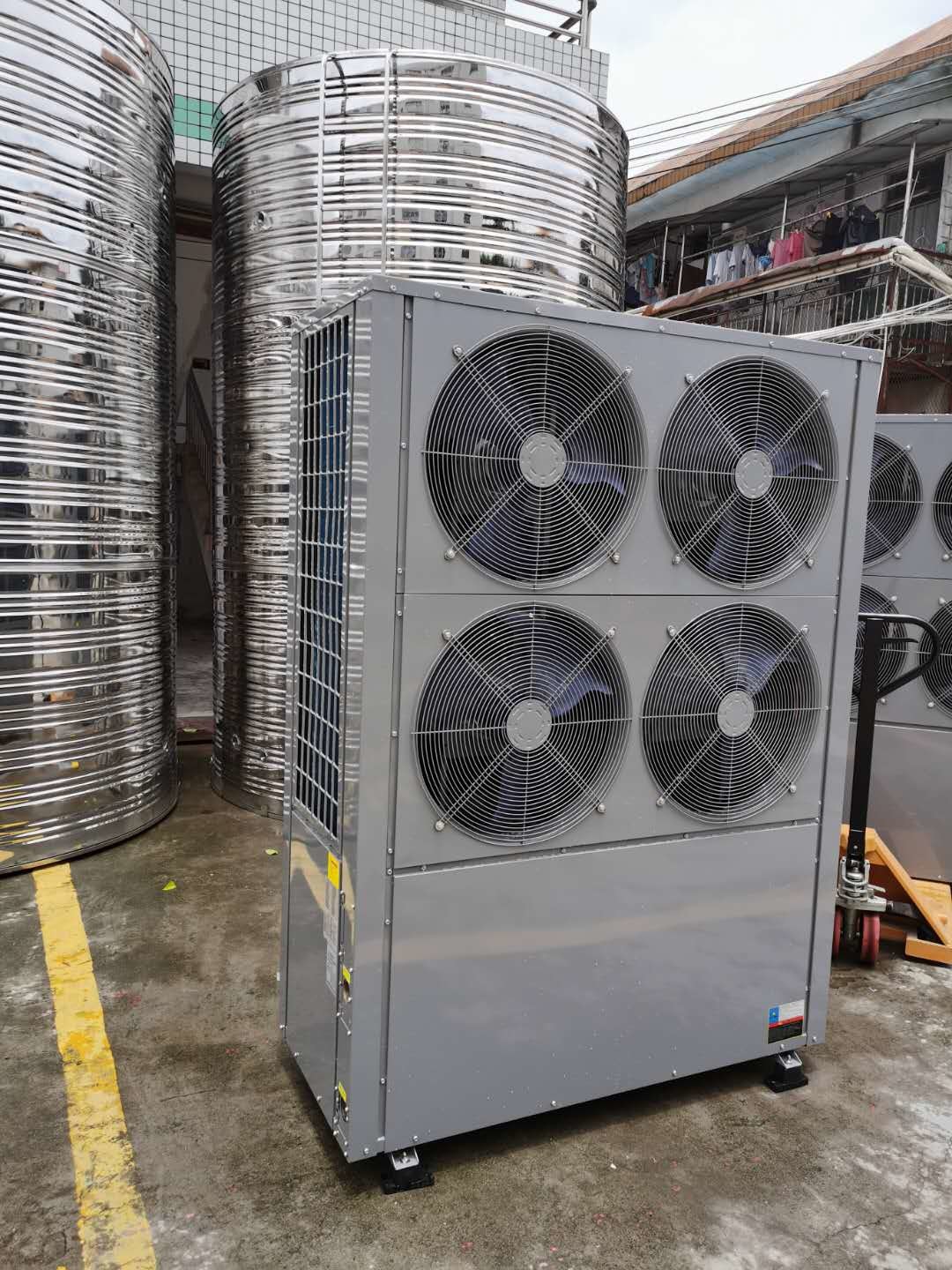 2-25HP swimming pool heat pump unit Energy Efficient Swim Spa Heat Pump Input With Oil Heater factory