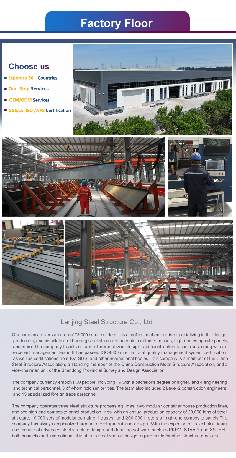 Strong Portal Frame Steel Structure Construction , Lightweight Steel Frame Construction