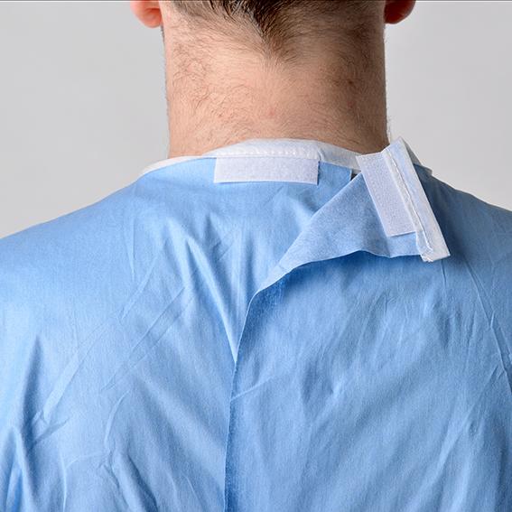 Anti Bacterial Disposable Surgical Gown Weight 35-60gsm For Food / Electronic