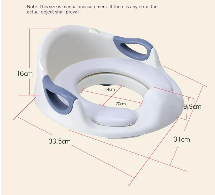 Eco Friendly Printed Blue/Pink/White Potty Training Seat for Toddlers