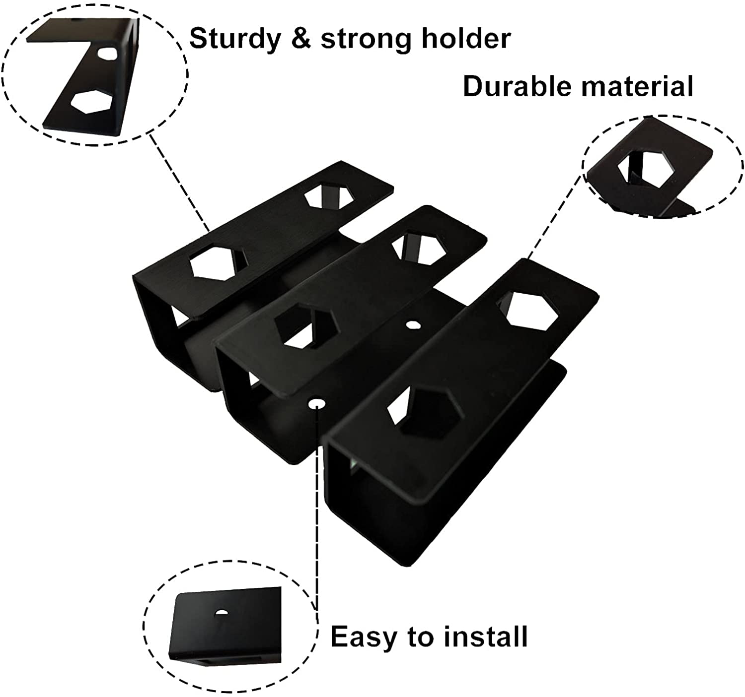 Single Tier Metal Under Desk Laptop/Keyboard Storage Mount with Screw and Bracket