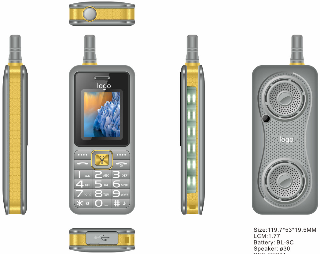 Big Battery Power Bank 1.77inch Torch Function FM Radio Bluetooth IP68 Rugged phone kt2900 feature phone