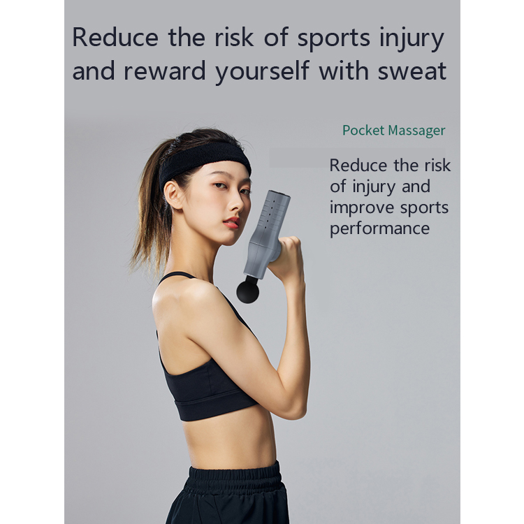 Double Handle Urban Fitness Mini Massage Gun Deep Tissue Percussion Muscle Massage Gun