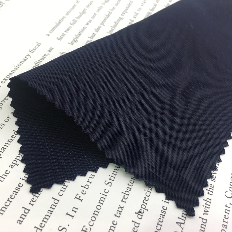 Chinese factory woven eco friendly fabrics 187gsm 34%rayon41%viscose25%linen fabric for dress for garment for shirt for pajamas