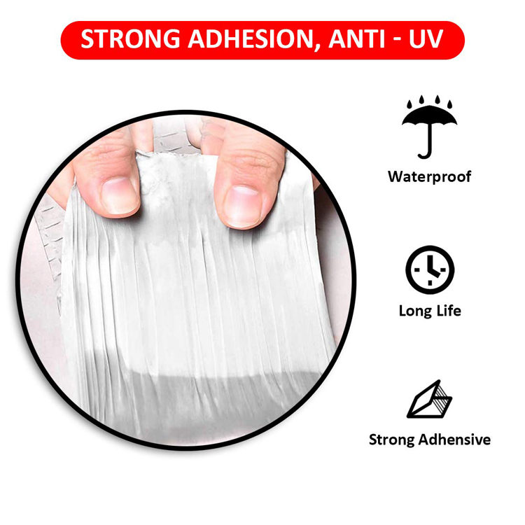 Self Adhesive Butyl Rubber Waterproof Tape with Traditional Design and 1.2mm Thickness