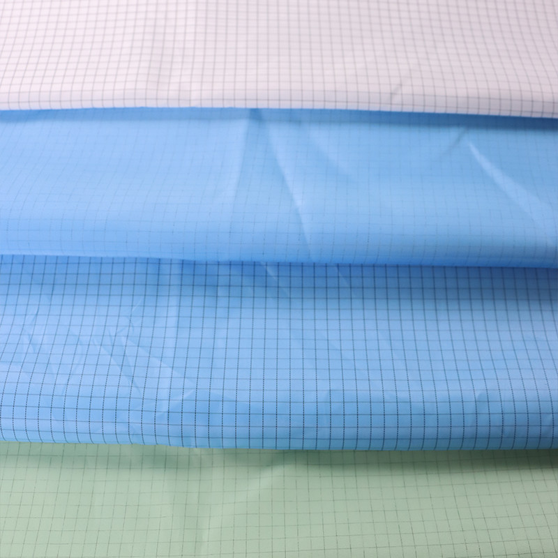 150D antistatic esd fabrics with 2.5mm Grid for Electronics and Pharmaceutical Industries