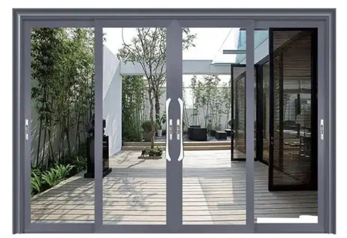 North American Standard Heavy Duty Aluminum Sliding Doors For Commercial Buildings