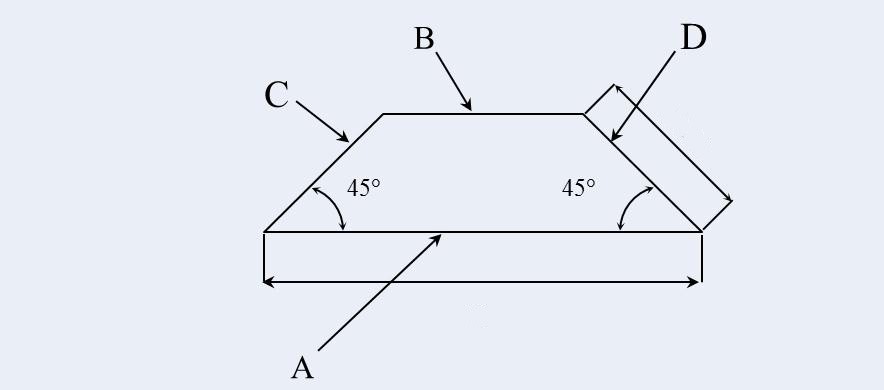 Optical Fused Silica glass dove Trapezoid Prism